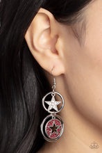 Load image into Gallery viewer, Paparazzi 🔆 Liberty and SPARKLE for All - Red Earrings