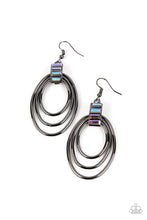 Load image into Gallery viewer, oak-sisters-jewelry-intergalactic-glamour-black-earrings-paparazzi-accessories-by-lisa