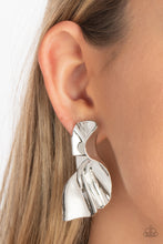 Load image into Gallery viewer, Paparazzi 🔆 METAL-Physical Mood - Silver Post Earrings
