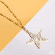 Load image into Gallery viewer, Paparazzi π Rock Star Sparkle - Gold Necklace