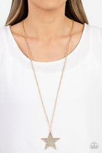 Load image into Gallery viewer, Paparazzi π Rock Star Sparkle - Gold Necklace