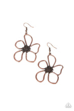 Load image into Gallery viewer, oak-sisters-jewelry-wildflower-walkway-copper-earrings-paparazzi-accessories-by-lisa