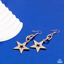 Load image into Gallery viewer, Paparazzi 🔆 Cosmic Celebrity - Gold Earrings