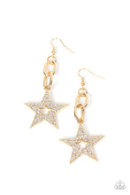 Load image into Gallery viewer, oak-sisters-jewelry-cosmic-celebrity-gold-earrings-paparazzi-accessories-by-lisa