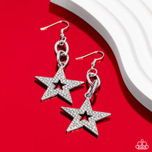 Load image into Gallery viewer, Paparazzi 🔆 Cosmic Celebrity - White Earrings