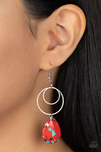 Load image into Gallery viewer, Paparazzi 🔆 Terrazzo Tempo - Red Earrings