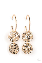 Load image into Gallery viewer, oak-sisters-jewelry-sending-shock-waves-gold-earrings-paparazzi-accessories-by-lisa