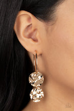 Load image into Gallery viewer, Paparazzi 🔆 Sending Shock Waves - Gold Earrings