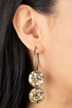Load image into Gallery viewer, Paparazzi 🔆 Sending Shock Waves - Brass Earrings