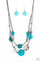 Load image into Gallery viewer, oak-sisters-jewelry-barefoot-beaches-blue-necklace-paparazzi-accessories-by-lisa