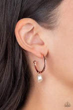 Load image into Gallery viewer, Paparazzi 🔆 GLAM Overboard - Copper Earrings
