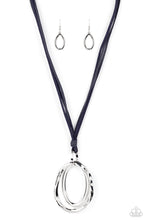 Load image into Gallery viewer, oak-sisters-jewelry-long-oval-due-blue-paparazzi-accessories-by-lisa