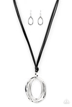 Load image into Gallery viewer, oak-sisters-jewelry-long-oval-due-black-paparazzi-accessories-by-lisa