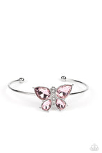 Load image into Gallery viewer, oak-sisters-jewelry-butterfly-beatitude-pink-bracelet-paparazzi-accessories-by-lisa