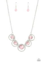 Load image into Gallery viewer, oak-sisters-jewelry-elliptical-enchantment-pink-necklace-paparazzi-accessories-by-lisa