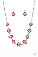 Load image into Gallery viewer, oak-sisters-jewelry-fleek-and-flecked-red-paparazzi-accessories-by-lisa