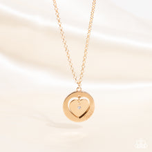 Load image into Gallery viewer, Paparazzi 🔆 Heart Full of Faith - Gold Necklace