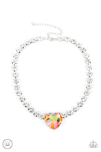 Load image into Gallery viewer, oak-sisters-jewelry-heart-in-my-throat-orange-necklace-paparazzi-accessories-by-lisa