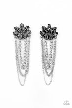 Load image into Gallery viewer, oak-sisters-jewelry-reach-for-the-skyscrapers-silver-post earrings-paparazzi-accessories-by-lisa