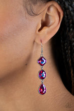 Load image into Gallery viewer, Paparazzi 🔆 Reflective Rhinestones - Pink Earrings