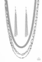 Load image into Gallery viewer, oak-sisters-jewelry-galvanized-grit-silver-necklace-paparazzi-accessories-by-lisa