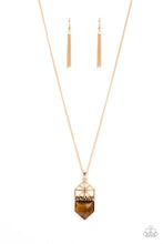 Load image into Gallery viewer, oak-sisters-jewelry-trailblazing-talisman-brown-necklace-paparazzi-accessories-by-lisa