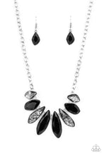 Load image into Gallery viewer, oak-sisters-jewelry-crystallized-couture-black-necklace-paparazzi-accessories-by-lisa