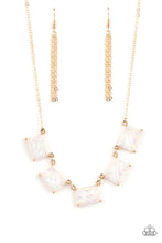 Load image into Gallery viewer, oak-sisters-jewelry-opalescent-oblivion-gold-necklace-paparazzi-accessories-by-lisa