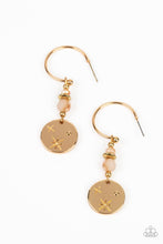 Load image into Gallery viewer, oak-sisters-jewelry-artificial-starlight-gold-earrings-paparazzi-accessories-by-lisa