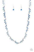 Load image into Gallery viewer, oak-sisters-jewelry-glowing-admiration-blue-necklace-paparazzi-accessories-by-lisa