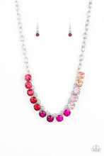Load image into Gallery viewer, oak-sisters-jewelry-rainbow-resplendence-pink-necklace-paparazzi-accessories-by-lisa