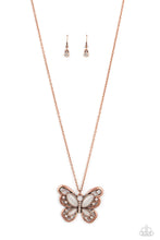 Load image into Gallery viewer, oak-sisters-jewelry-wings-of-whimsy-copper-necklace-paparazzi-accessories-by-lisa
