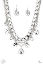 Load image into Gallery viewer, oak-sisters-jewelry-industrial-noise-white-necklace-paparazzi-accessories-by-lisa