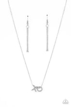 Load image into Gallery viewer, oak-sisters-jewelry-hugs-and-kisses-silver-necklace-paparazzi-accessories-by-lisa