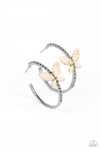 Load image into Gallery viewer, oak-sisters-jewelry-bohemian-butterfly-white-earrings-paparazzi-accessories-by-lisa