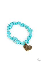 Load image into Gallery viewer, oak-sisters-jewelry-stony-hearted-brass-paparazzi-accessories-by-lisa