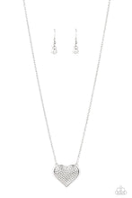 Load image into Gallery viewer, oak-sisters-jewelry-spellbinding-sweetheart-white-necklace-paparazzi-accessories-by-lisa