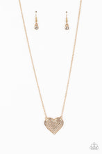 Load image into Gallery viewer, oak-sisters-jewelry-spellbinding-sweetheart-gold-necklace-paparazzi-accessories-by-lisa