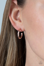 Load image into Gallery viewer, Paparazzi π Triumphantly Textured - Rose Gold Earrings