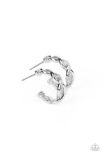 Load image into Gallery viewer, oak-sisters-jewelry-infinite-incandescence-silver-earrings-paparazzi-accessories-by-lisa
