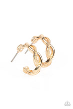 Load image into Gallery viewer, oak-sisters-jewelry-infinite-incandescence-gold-earrings-paparazzi-accessories-by-lisa