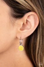 Load image into Gallery viewer, Paparazzi 🔆 Subtle Smile - Yellow Earrings