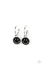 Load image into Gallery viewer, oak-sisters-jewelry-subtle-smile-black-earrings-paparazzi-accessories-by-lisa
