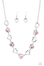 Load image into Gallery viewer, oak-sisters-jewelry-contemporary-cupid-pink-necklace-paparazzi-accessories-by-lisa