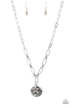 Load image into Gallery viewer, oak-sisters-jewelry-stardust-saucer-blue-necklace-paparazzi-accessories-by-lisa
