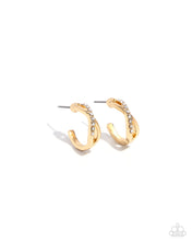 Load image into Gallery viewer, oak-sisters-jewelry-horoscopic-helixes-gold-earrings-paparazzi-accessories-by-lisa
