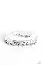 Load image into Gallery viewer, oak-sisters-jewelry-pray-always-white-bracelet-paparazzi-accessories-by-lisa
