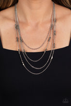 Load image into Gallery viewer, Paparazzi 🔆 Metallic Monarch - Silver Necklace