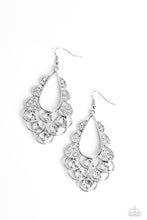 Load image into Gallery viewer, oak-sisters-jewelry-majestic-masquerade-white-earrings-paparazzi-accessories-by-lisa