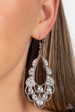 Load image into Gallery viewer, Paparazzi 🔆 Majestic Masquerade - White Earrings